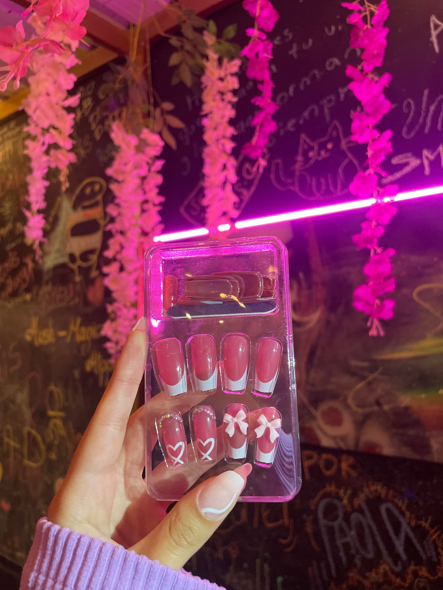Uñas MOÑO ROSA